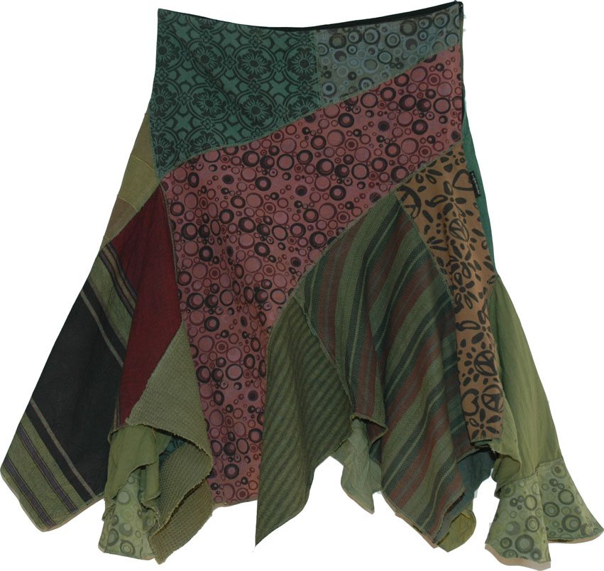 Bohemian Ferra Fringed Winter Skirt