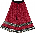 Monarch Sequined Long Skirt