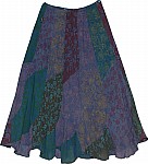 Floral Print Long Skirt 
