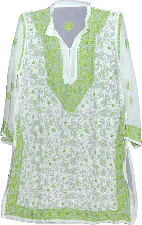 Embroidered Tunic Top Summer Shirt