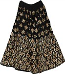 Festive Black Sequin Skirt