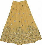 Old Gold Silver Sequin Skirt