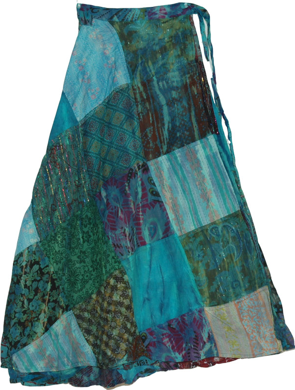 San Juan Patchwork Wrap Around Skirt