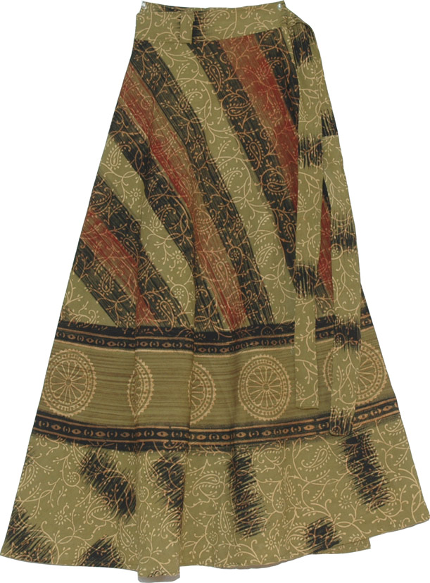 Shadow Shaded Wraparound Skirt