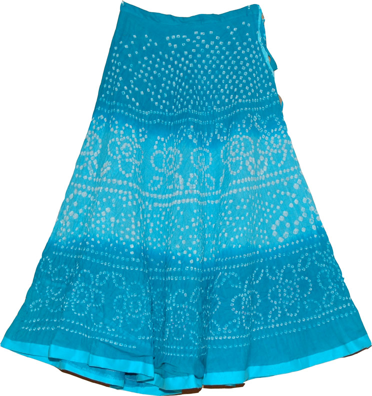 Chilled Blue Tie Dye Summer Skirt | Tie-Dye