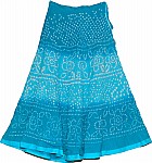 Chilled Blue Tie Dye Summer Skirt