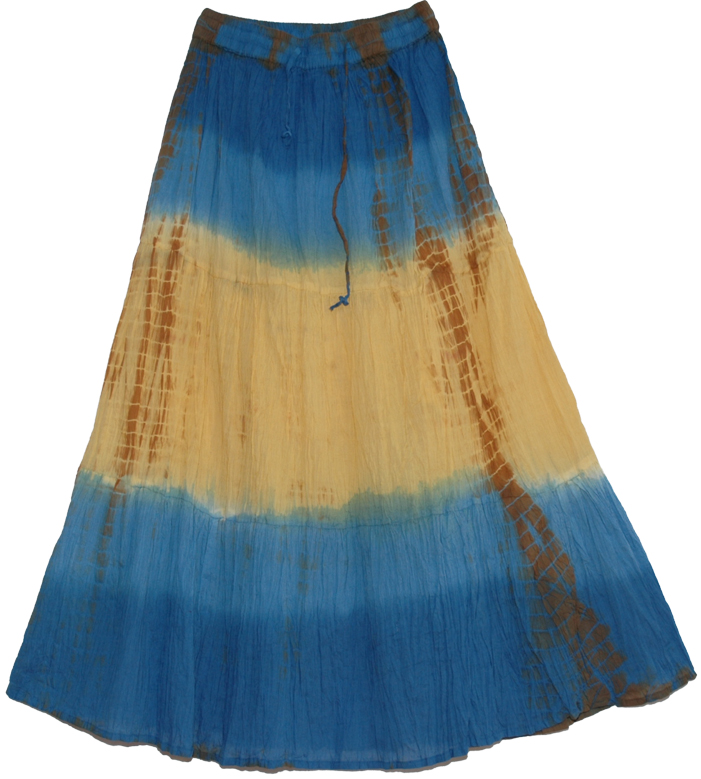 Sunset Horizon Casual Long Skirt