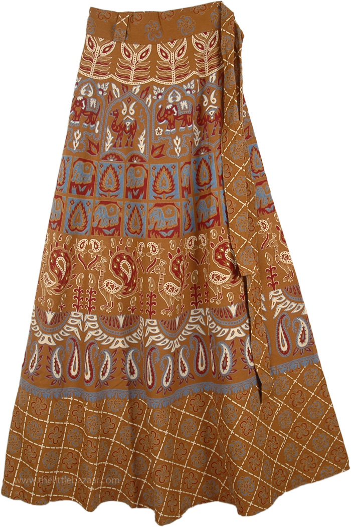 Rope Bohemian Wrap Around Long Skirt