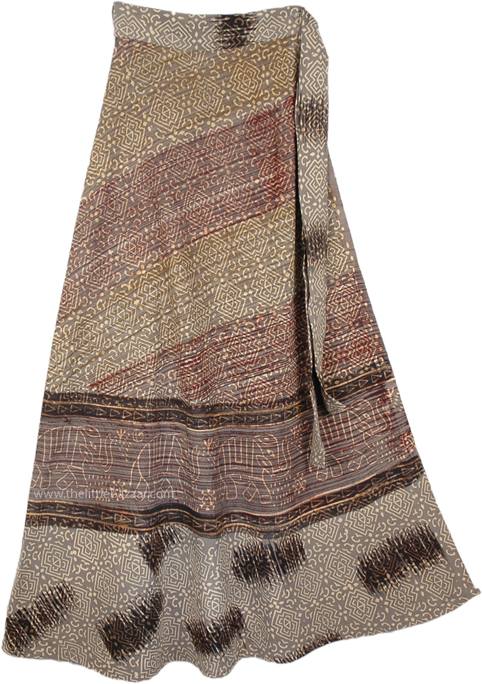 Zambezi Wrap Hem Long Skirt