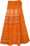 Orangina Long Tie Around Skirt