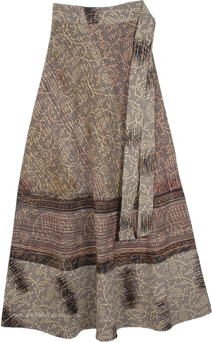 Eclipse Long Wrap Around Skirt