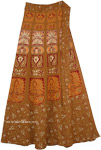 Autumn Leaves Wrap Around Skirt