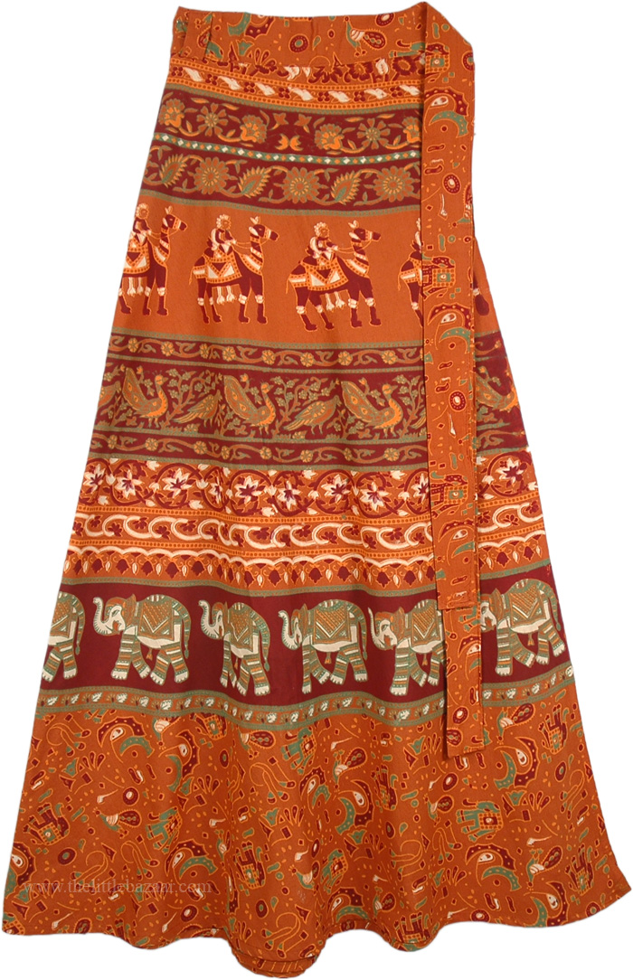 Heath Oregon Long Wrap Skirt