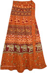 Heath Oregon Long Wrap Skirt