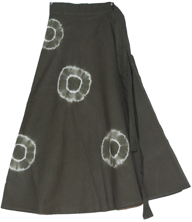 Heavy Metal Tie Dye Rings Long Skirt