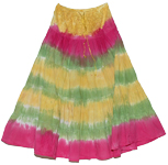 Hot Summer Tie Dye Long Skirt