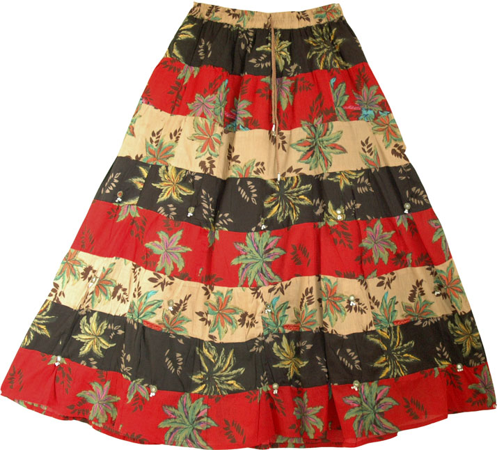 Hawaii Summer Fashion Long Skirt  
