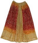 Sun Flares Tie Dye Long Skirt