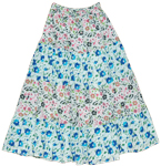 Petals Summer Cotton Long Skirt