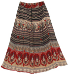 Walking Bells Long Skirt with Mirrors