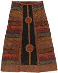 Copper Front Panel Boho Skirt