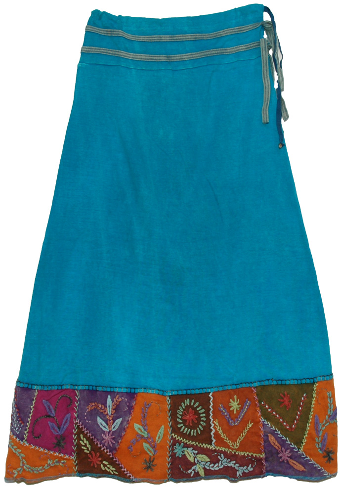 Bahama Blue Royal Boho Skirt