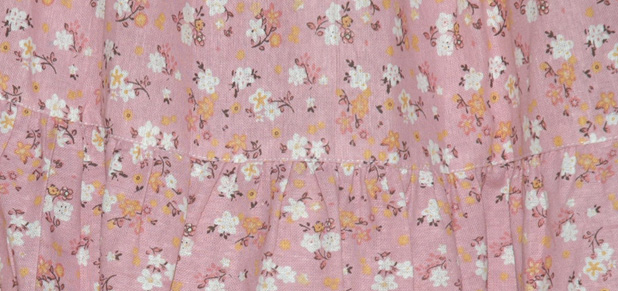 Pink Daisy Flower Long Skirt