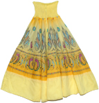 Golden Yellow Mosaic Smock Boho Skirt