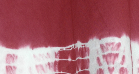 Crown Tie Dye Wraparound Skirt in Dark Red