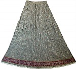 Olive Green Bohemian Long Skirt