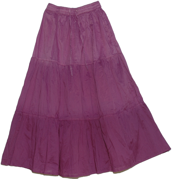 Cosmic Magenta Cotton Skirt