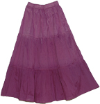 Cosmic Magenta Cotton Skirt