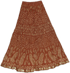 Nutmeg Crinkle Summer Skirt