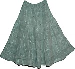 Oslo Gray Flowy Skirt