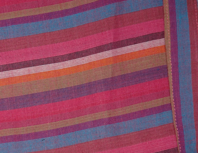 Bohemian Pinky Stripes Cotton Long Skirt