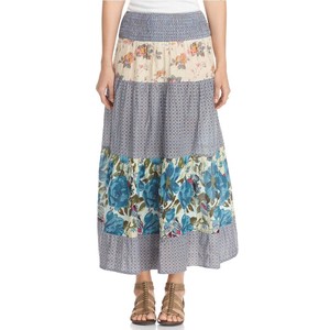 Banded Maxi Boho Skirt