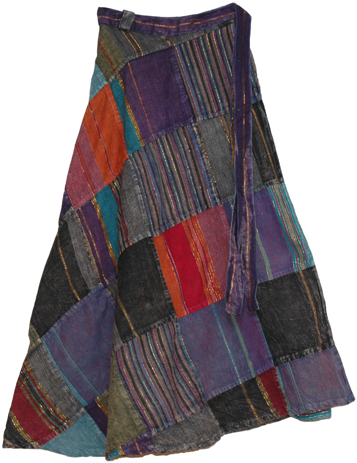 Groove Fall Wrap Around Skirt