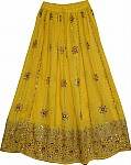 Old Gold Silver Sequin Skirt