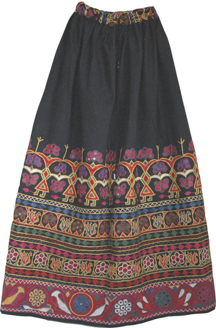 Folkloric Bohemian Long Skirt