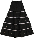 Bell-o-Rama Black Skirt with White Lace