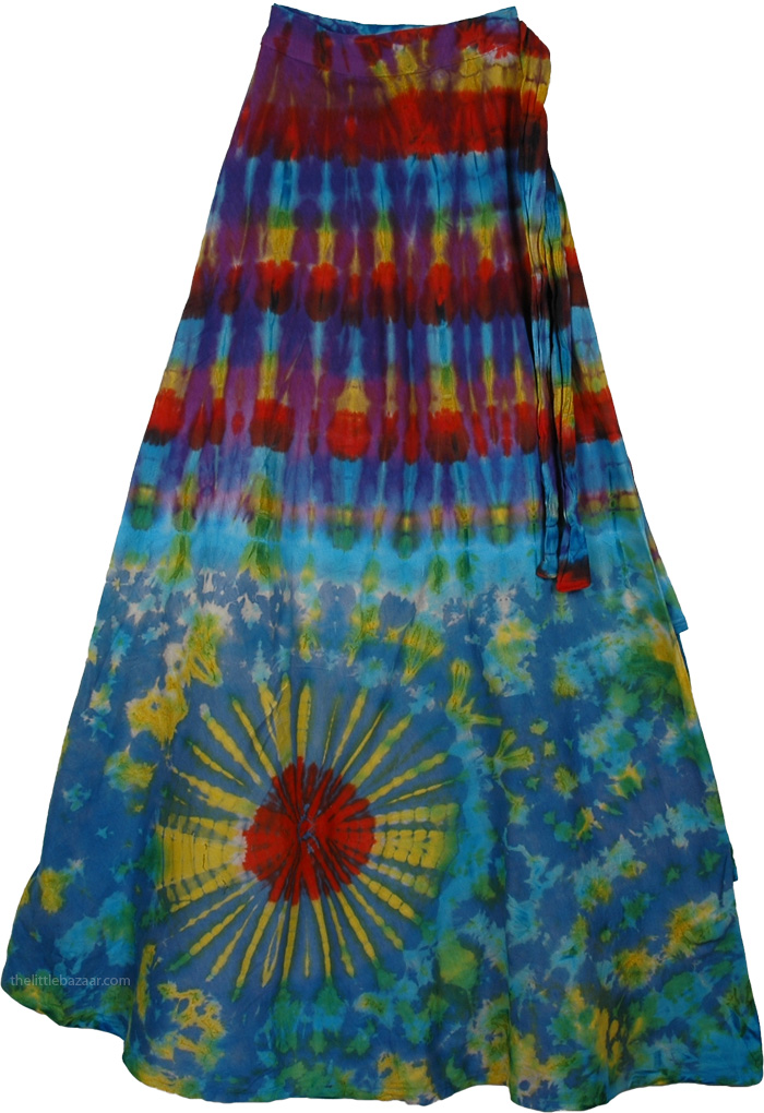 Eminence Cotton Wrap Around Skirt | Tie-Dye, Wrap-Around-Skirt