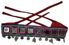 Tribal Kuchi Banjara Mirror and Coins Belt