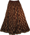 Cedar Crinkle Long Summer Skirt