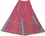 Arabian Princess Ethnic  Long Skirt in Dark Pink