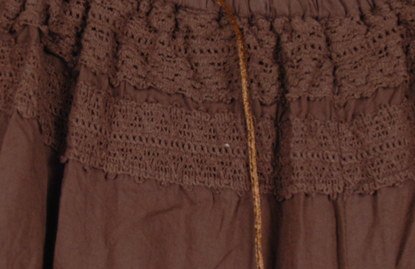 Groovy Split Skirt Saddle Brown