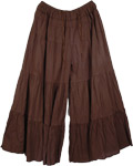 Groovy Split Skirt Saddle Brown