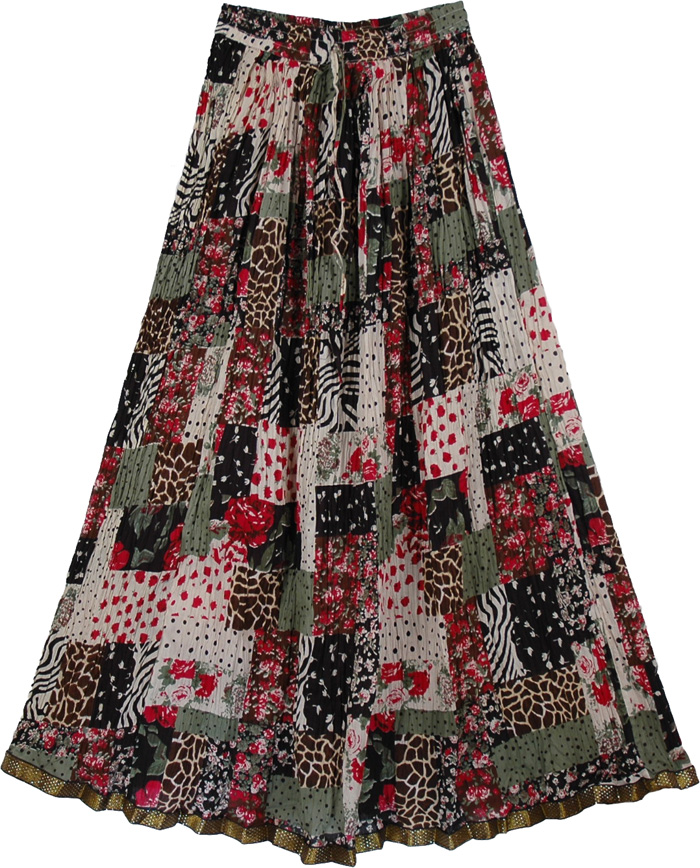 Evening Rose Bohemian Style Skirt