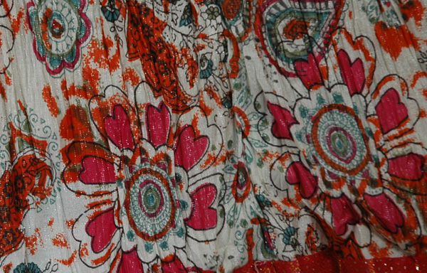 Hoodoo Colorful Boho Crinkled Shimmer Skirt
