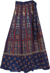 Nevada Gypsy Blue Wrap Around Skirt