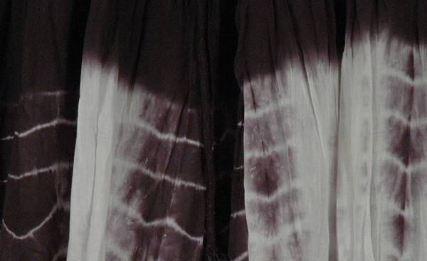 Black and White Tie Dye Skirt